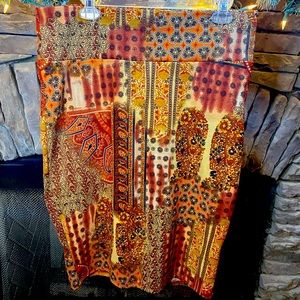 XL Cassie burnt orange pattern Lularoe